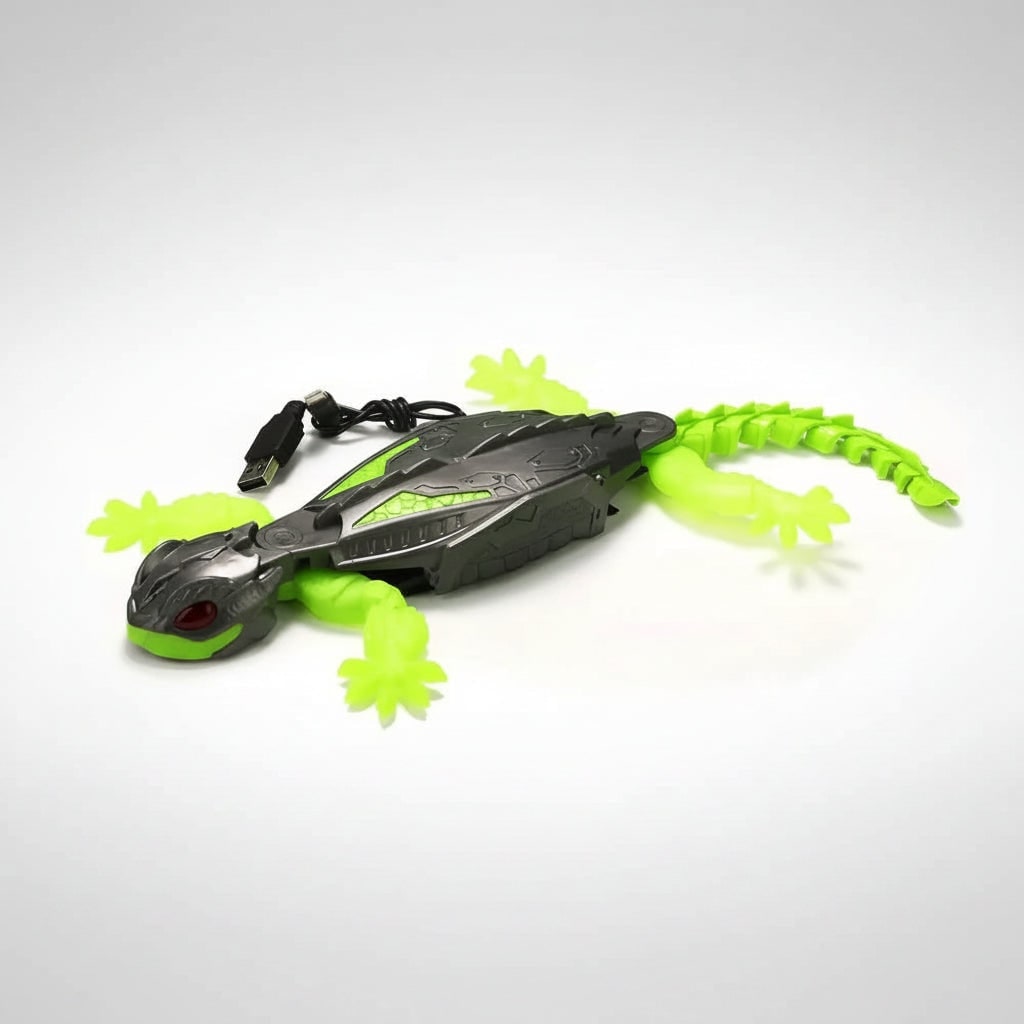 Halloween Remote Control Spider Toy with LED Eyes Wall Climbing Function and Segmented Legs - Image 1