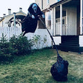 Halloween Scarecrow Decoration Scary Outdoor Ghost Prop with Flexible Pole for Yard - Image 5