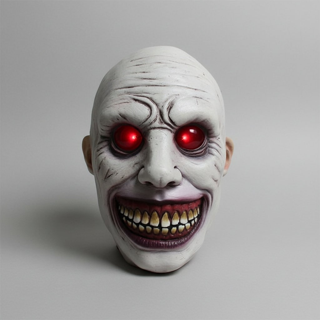 Halloween Scary Creepy Latex Face Mask with LED Light Up and Adjustable Strap for Costume Party - Image 11