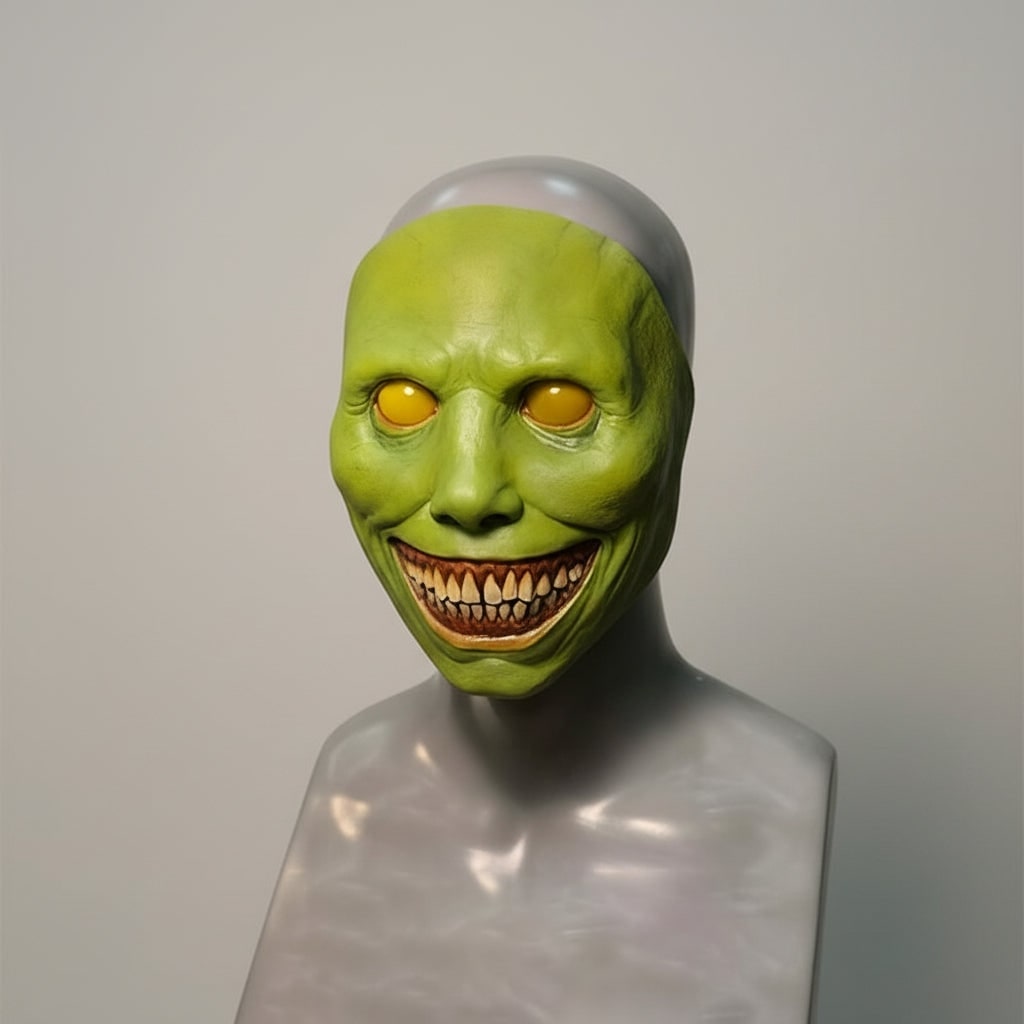 Halloween Scary Creepy Latex Face Mask with LED Light Up and Adjustable Strap for Costume Party - Image 2