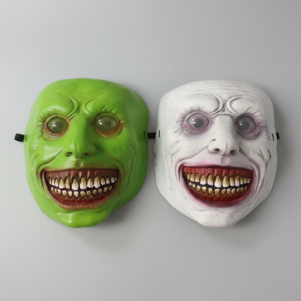 Halloween Scary Creepy Latex Face Mask with LED Light Up and Adjustable Strap for Costume Party - Image 3