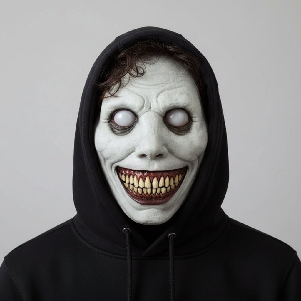 Halloween Scary Creepy Latex Face Mask with LED Light Up and Adjustable Strap for Costume Party - Image 6