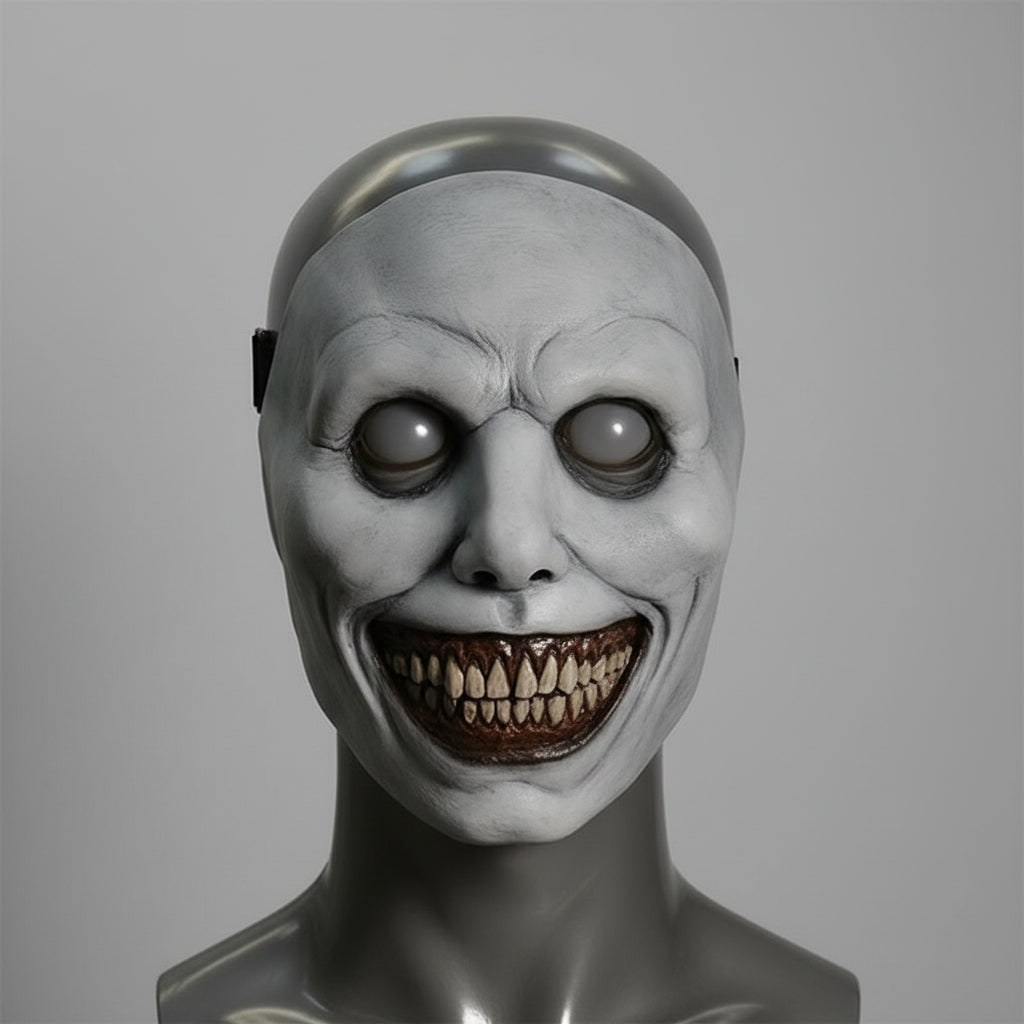 Halloween Scary Creepy Latex Face Mask with LED Light Up and Adjustable Strap for Costume Party - Image 7
