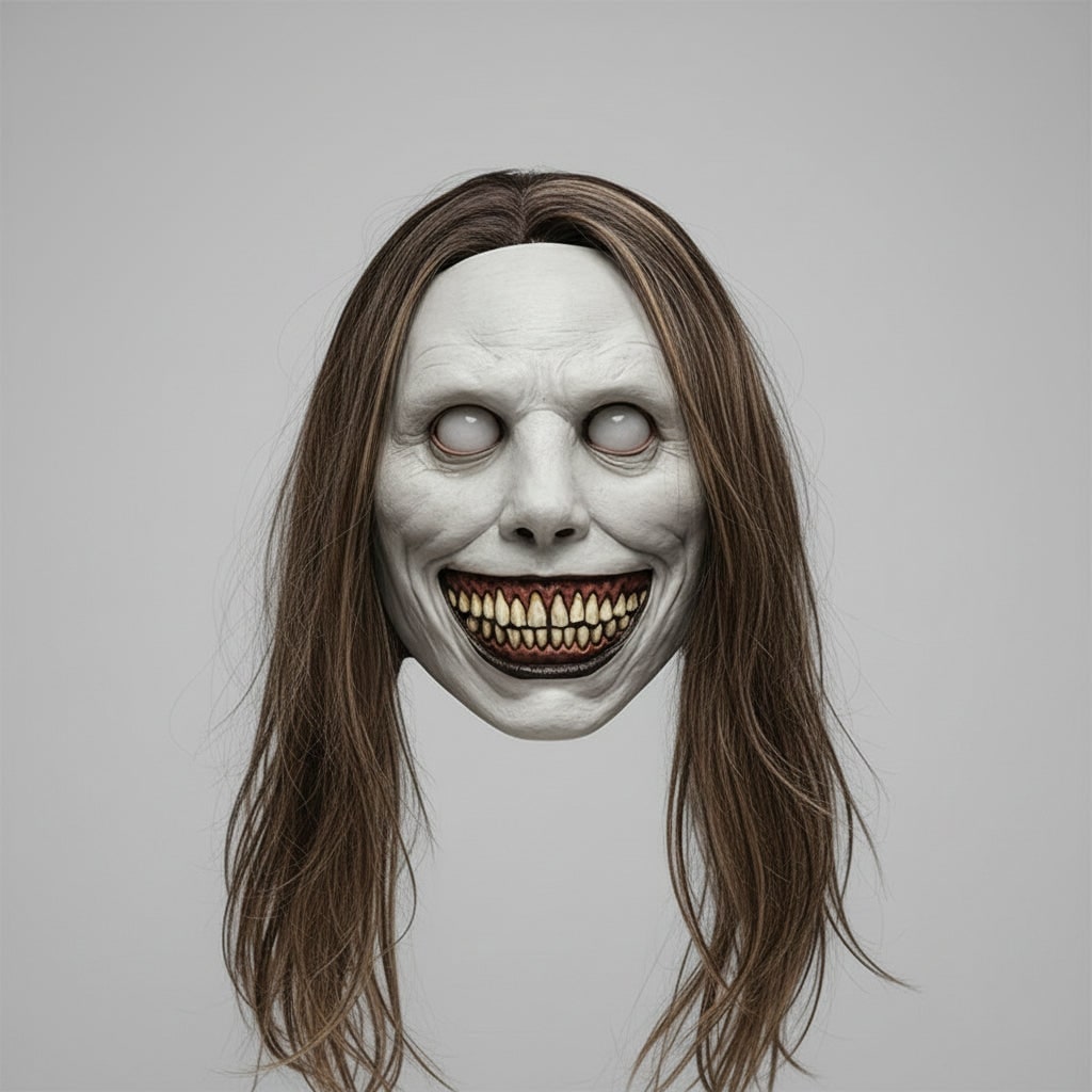 Halloween Scary Creepy Latex Face Mask with LED Light Up and Adjustable Strap for Costume Party - Image 9
