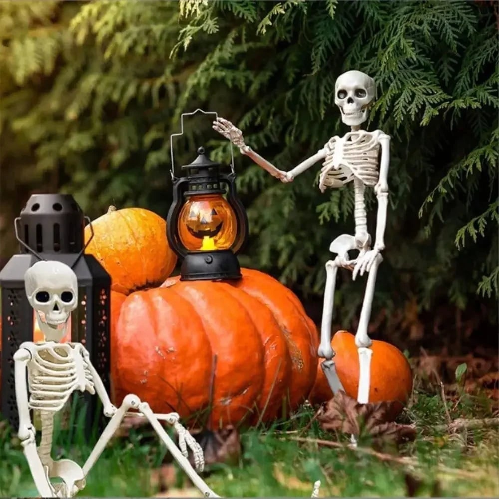 Halloween Skeleton Decoration with Poseable Joints for Outdoor Party and Haunted House Display - Image 2