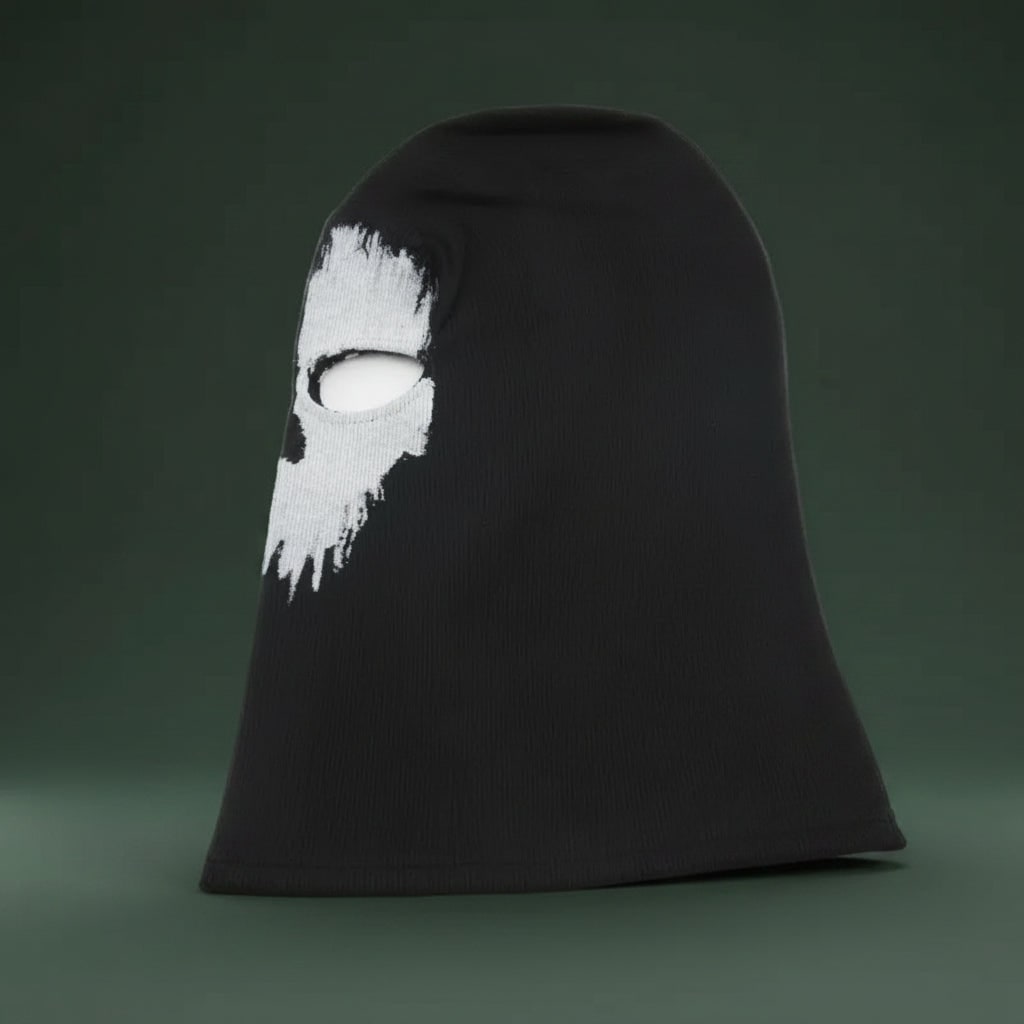 Halloween Skull Face Mask Knit Balaclava with Full Coverage and Single Eye Opening - Image 5
