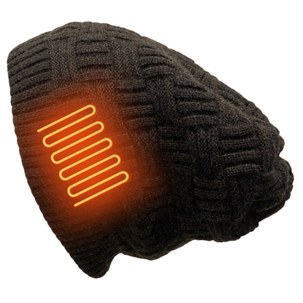 Halloween Warm Beanie with Heated Knit Design and Rechargeable Battery Pack - Image 7