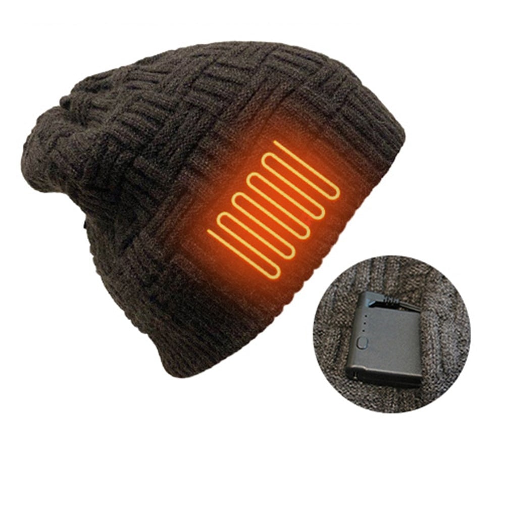 Halloween Warm Beanie with Heated Knit Design and Rechargeable Battery Pack - Image 8