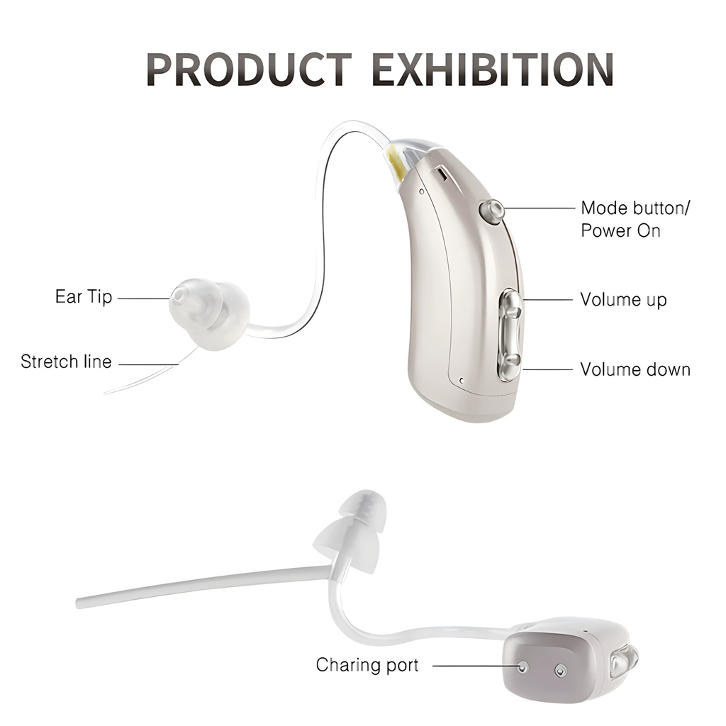 Hearing Aids Bluetooth Rechargeable Behind-The-Ear with Noise Reduction - Image 12