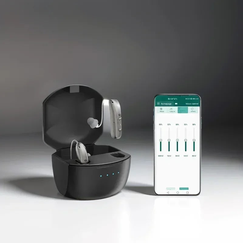 Hearing Aids Bluetooth Rechargeable Behind-The-Ear with Noise Reduction - Image 2