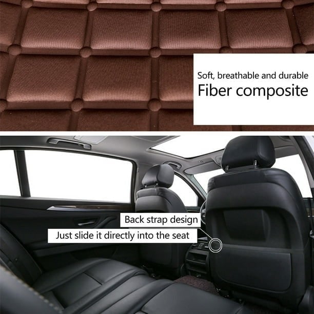 Heated Car Seat Cushion with Backrest Support and 12v Quilted Pad Two Heat Settings - Image 7