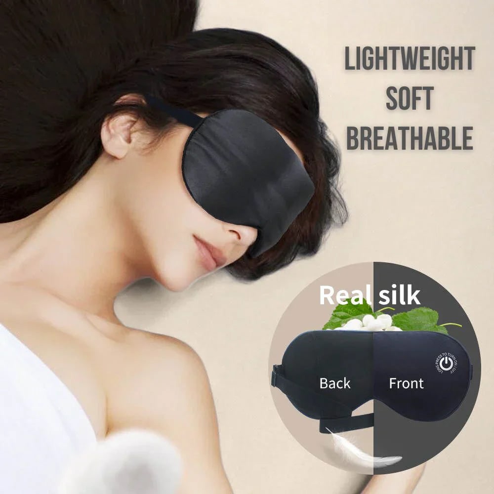 Heated Eye Mask for Sleep with Cordless Rechargeable Design and Silk Comfort - Image 4