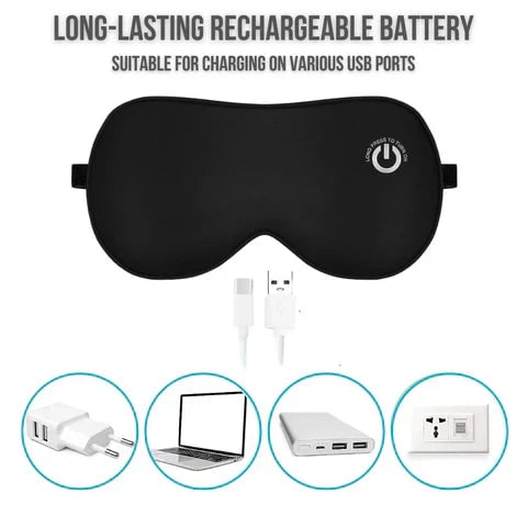 Heated Eye Mask for Sleep with Cordless Rechargeable Design and Silk Comfort - Image 8