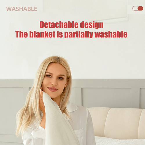 Heated Throw Blanket with Sherpa Fleece Flannel Exterior and Auto Shut-Off Timer - Image 10
