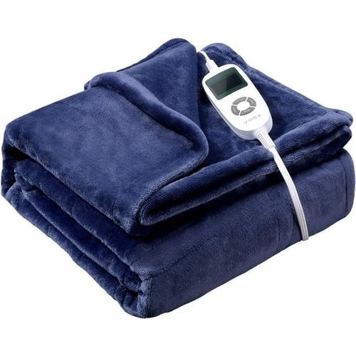 Heated Throw Blanket with Sherpa Fleece Flannel Exterior and Auto Shut-Off Timer - Image 11