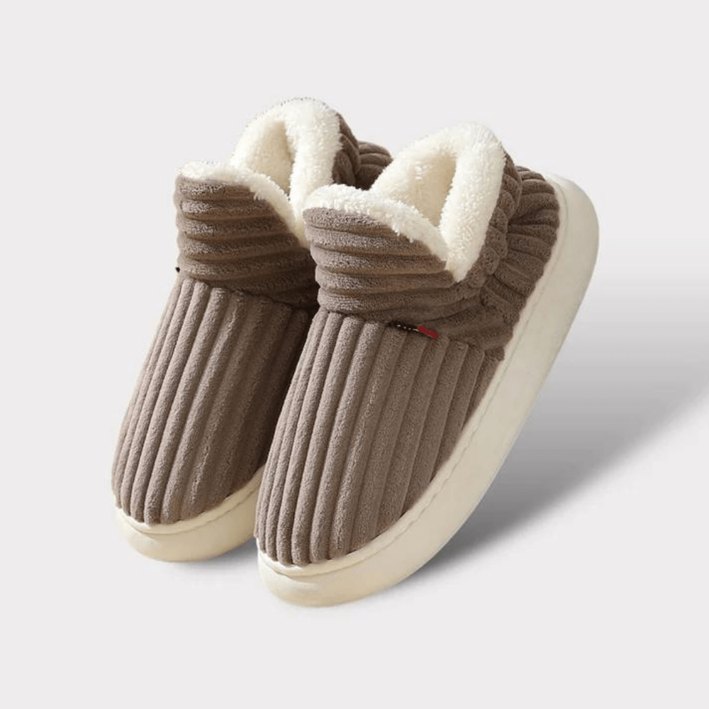 House Slipper Boots with Sherpa Fleece Lining and Rubber Sole - Image 11