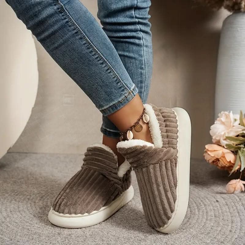 House Slipper Boots with Sherpa Fleece Lining and Rubber Sole - Image 5