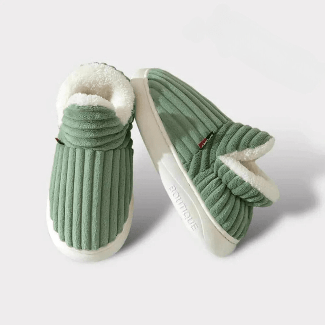 House Slipper Boots with Sherpa Fleece Lining and Rubber Sole - Image 8