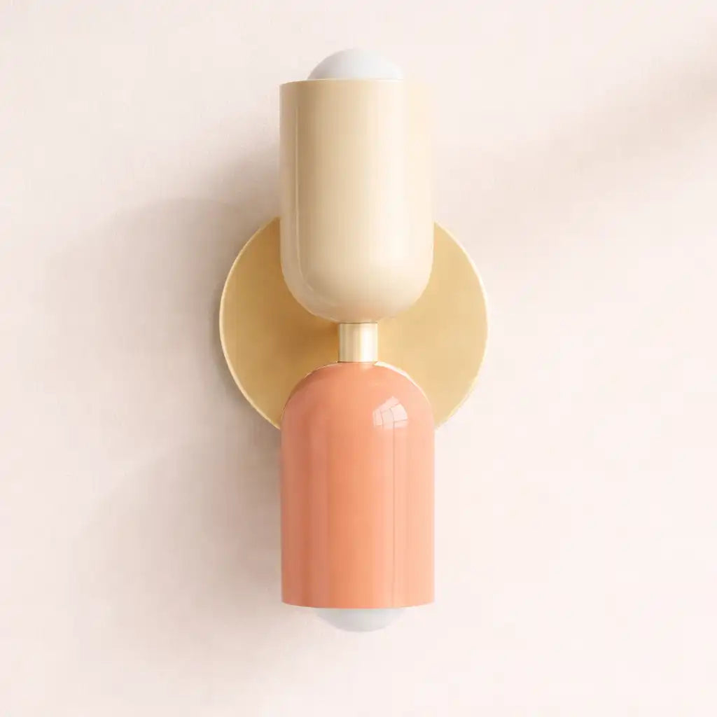 Amaris Minimalist Cream Glass Wall Light