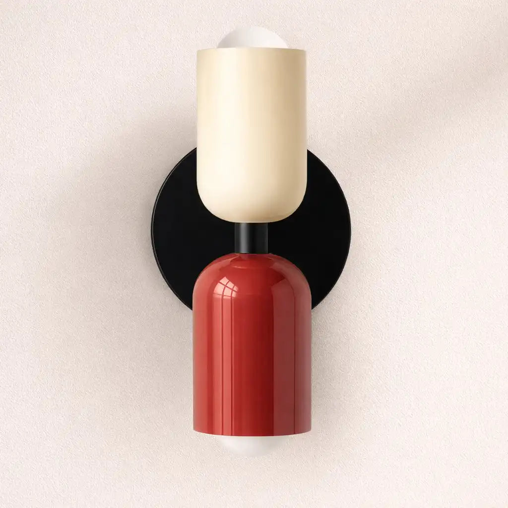 Amaris Minimalist Cream Glass Wall Light