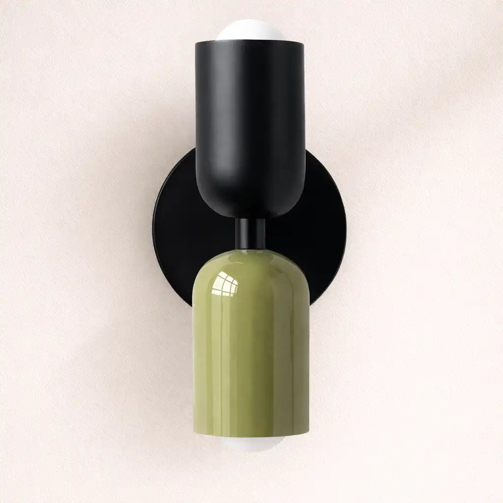 Amaris Minimalist Cream Glass Wall Light