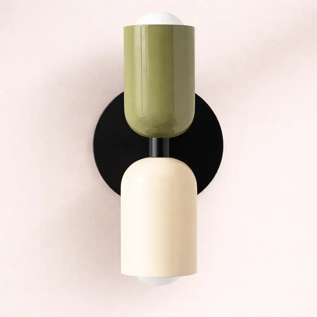 Amaris Minimalist Cream Glass Wall Light