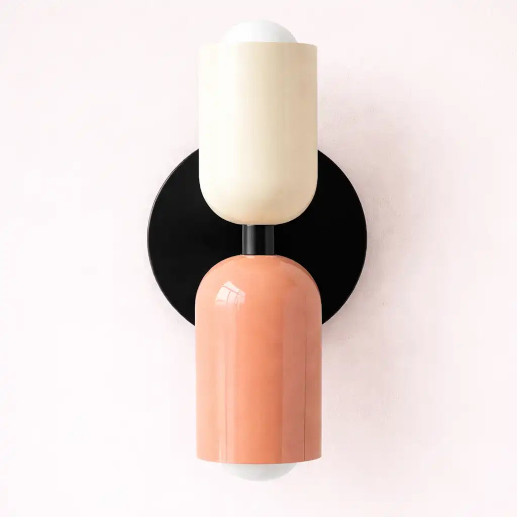Amaris Minimalist Cream Glass Wall Light