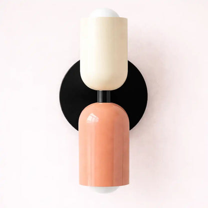 Cream Glass Glow Wall Sconce