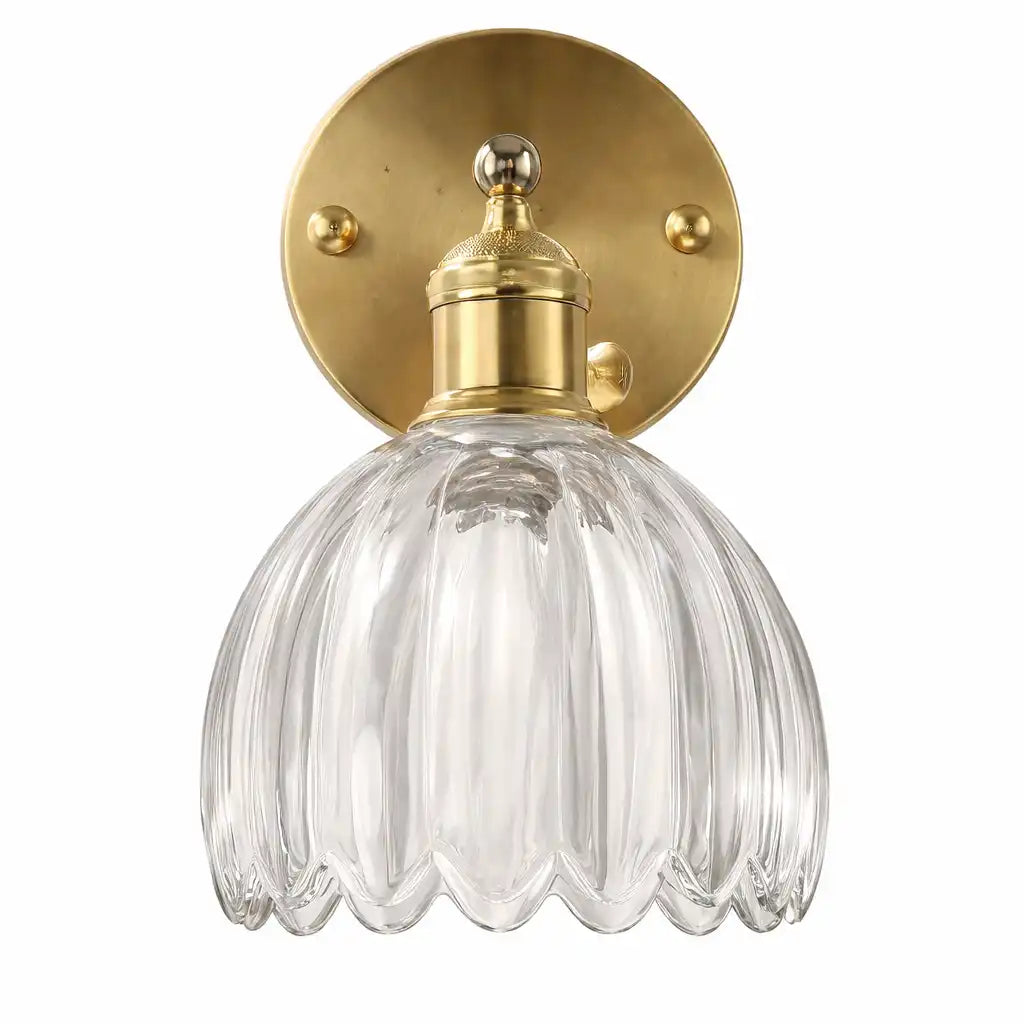 Eamon Vintage Tulip Glass Wall Light