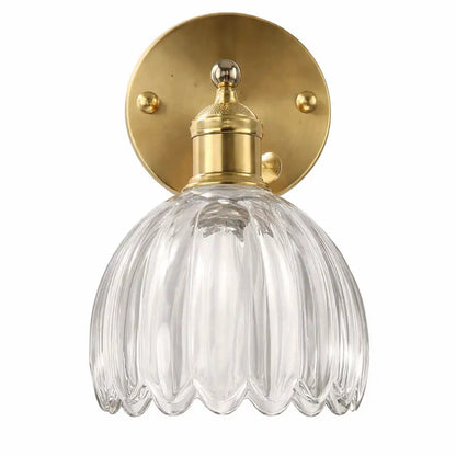Retro Tulip Glass Wall Sconce