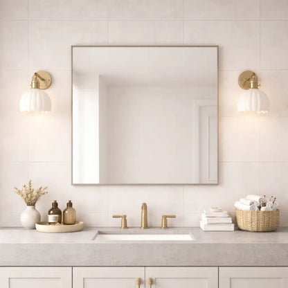 Retro Tulip Glass Wall Sconce