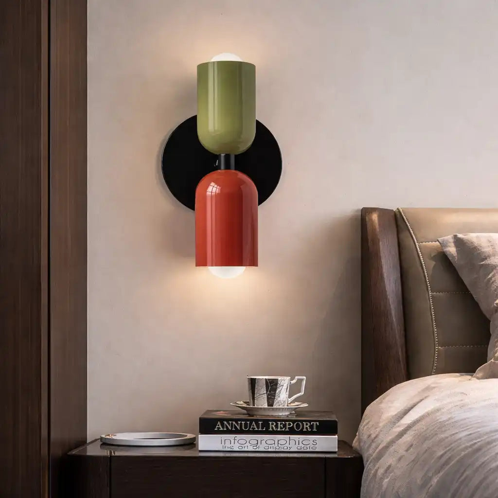 Amaris Minimalist Cream Glass Wall Light
