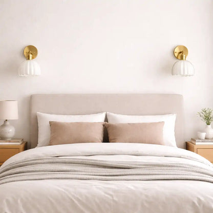 Retro Tulip Glass Wall Sconce