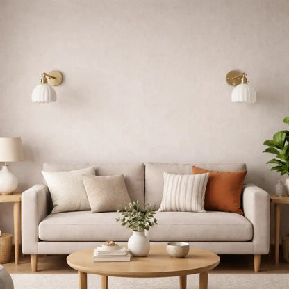 Retro Tulip Glass Wall Sconce