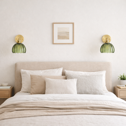 Retro Tulip Glass Wall Sconce