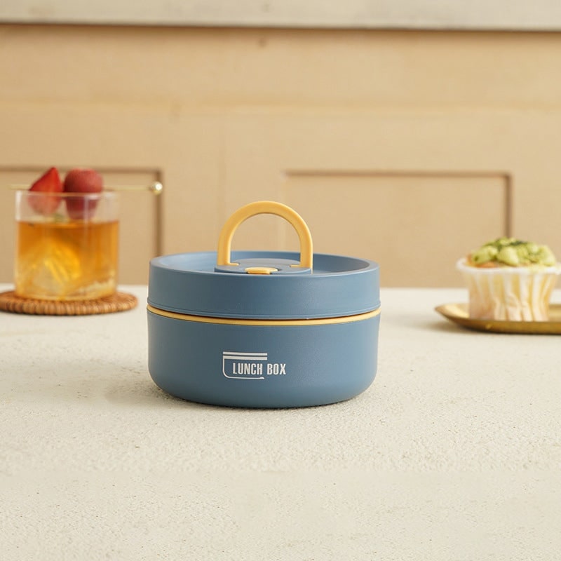 Insulated Lunch Box with Stainless Steel Containers Thermal Bento Design Carrying Bag - Image 11