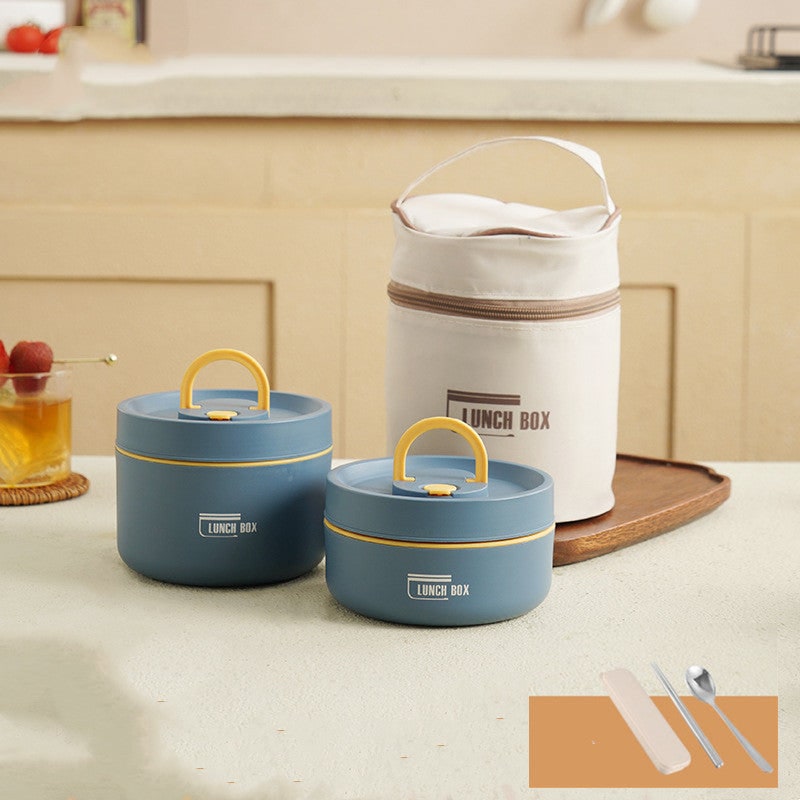 Insulated Lunch Box with Stainless Steel Containers Thermal Bento Design Carrying Bag - Image 23