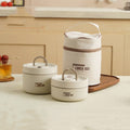 Insulated Lunch Box with Stainless Steel Containers Thermal Bento Design Carrying Bag - Image 25