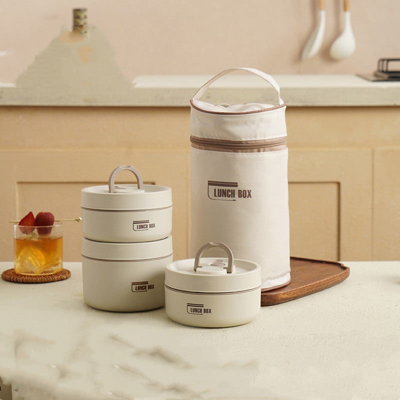 Insulated Lunch Box with Stainless Steel Containers Thermal Bento Design Carrying Bag - Image 28
