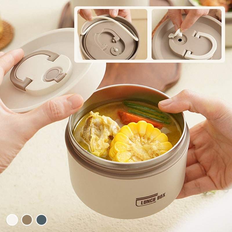 Insulated Lunch Box with Stainless Steel Containers Thermal Bento Design Carrying Bag - Image 7