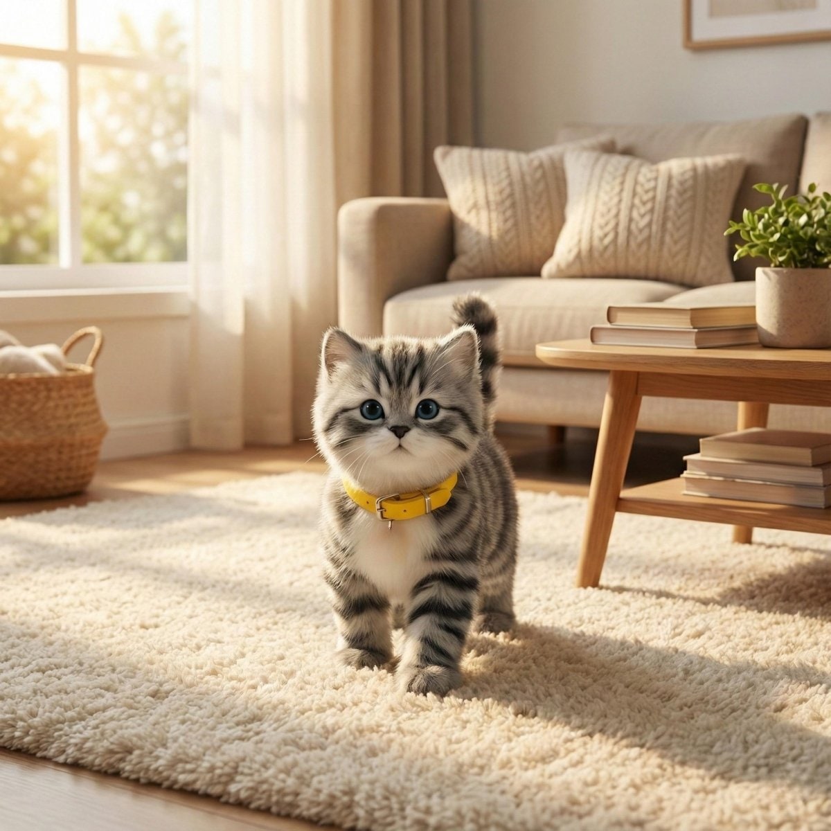 Interactive Robotic Toy Cat with Walking Meowing and Tail-Wagging Plush Kitten - Image 2