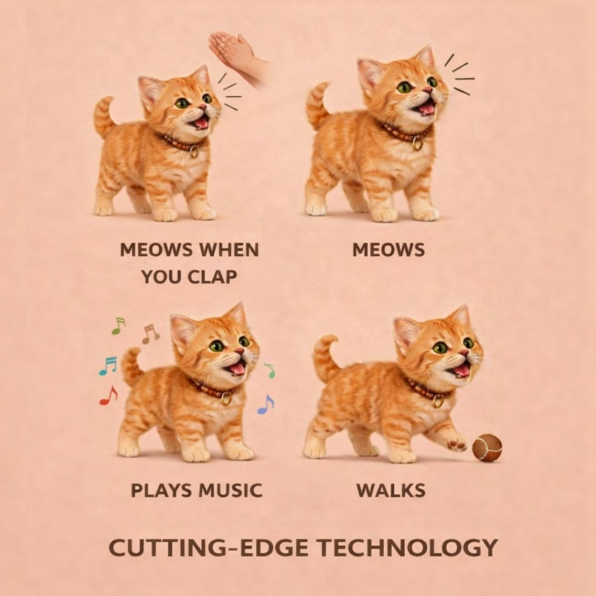 Interactive Toy Cat with Walking Meowing and Realistic Plush Design - Image 6