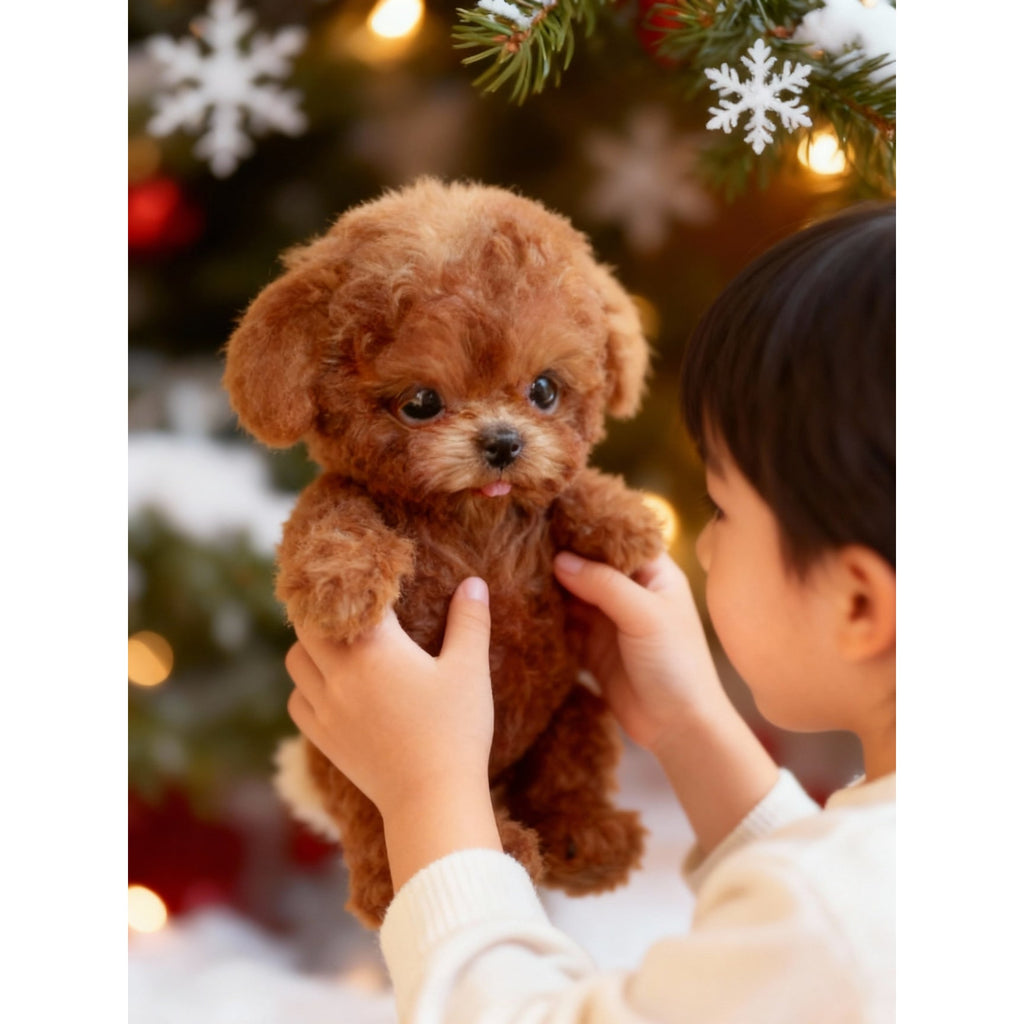 Interactive Toy Dog with Sounds and Walking Movements Responsive Plush Puppy Robot - Image 5