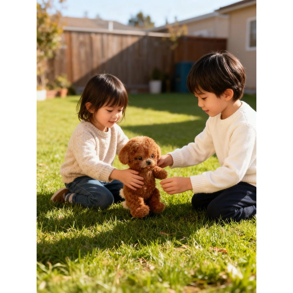 Interactive Toy Dog with Sounds and Walking Movements Responsive Plush Puppy Robot - Image 6