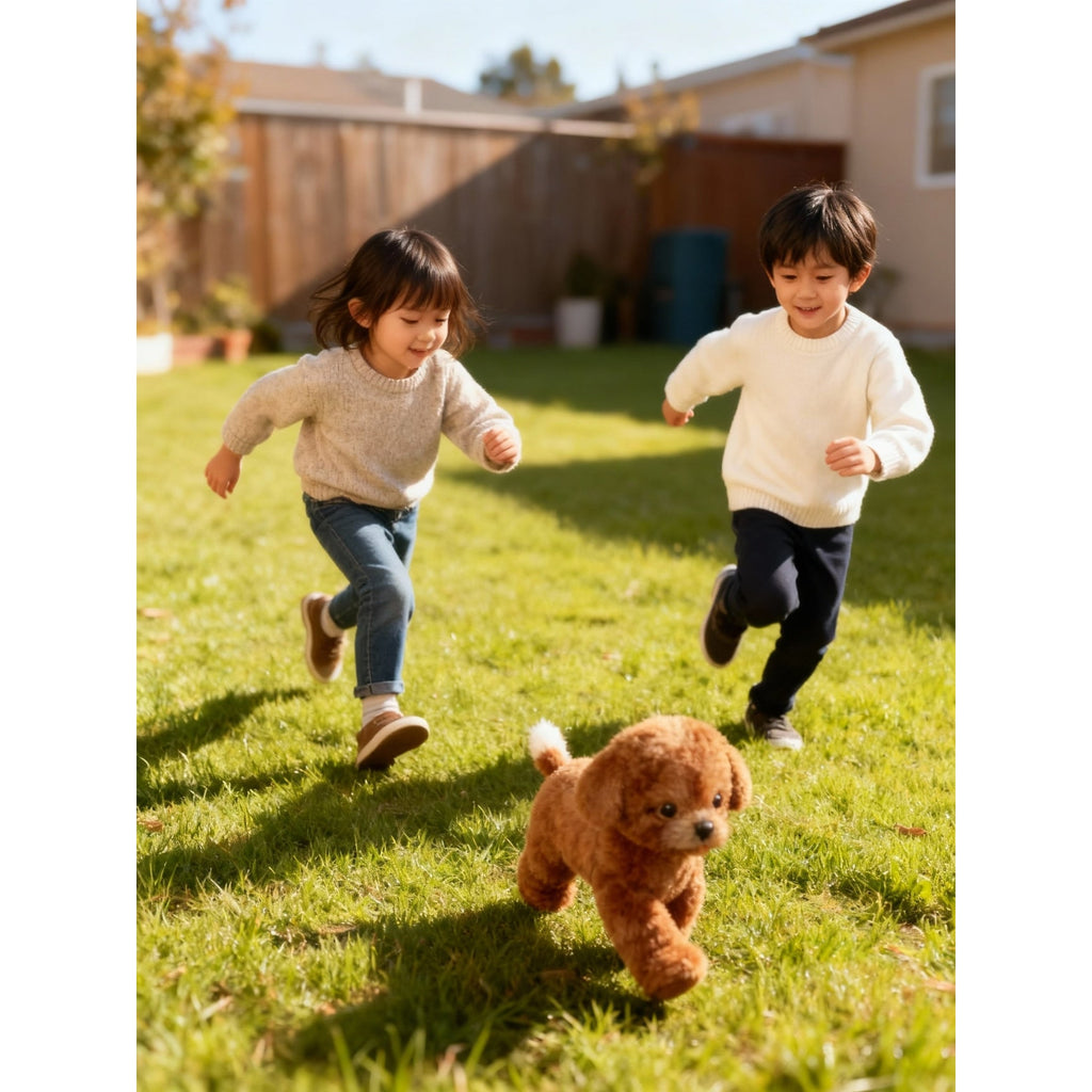 Interactive Toy Dog with Sounds and Walking Movements Responsive Plush Puppy Robot - Image 9