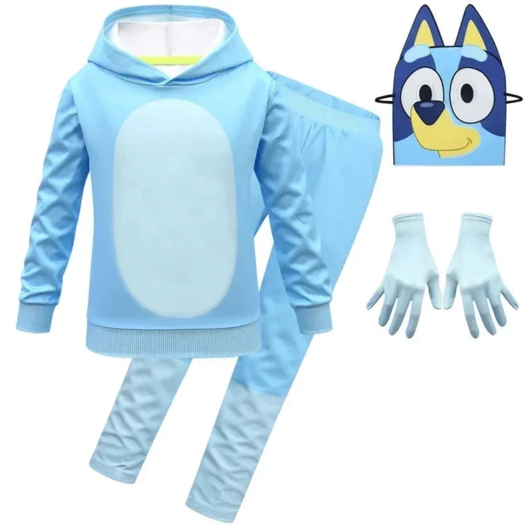 Kids' Character Costume with Hoodie, Pants and Mask for Dress-Up - Image 3