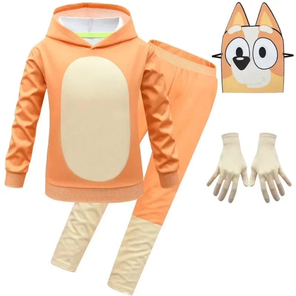 Kids' Character Costume with Hoodie, Pants and Mask for Dress-Up - Image 9