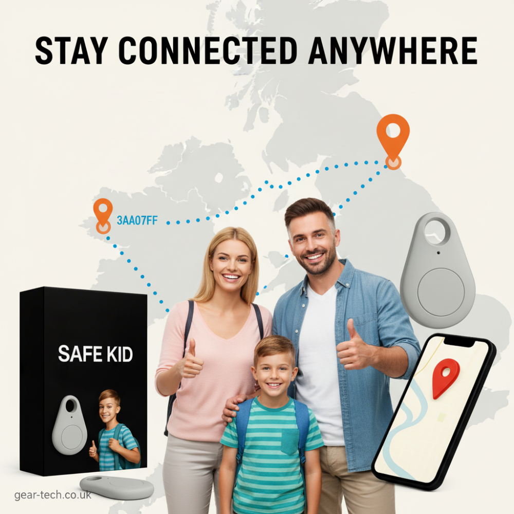 Kids' GPS Tracking Device with Real-Time Location and Waterproof Design - Image 1