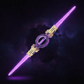 Kids' Halloween Toy Double Blade with LED Light Up and Retractable Spinning Handle - Image 1