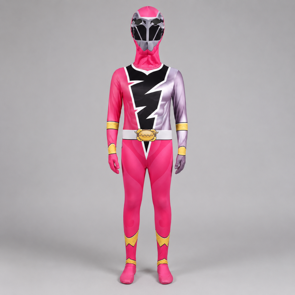 Kids' Lightning Bolt Superhero Jumpsuit Costume for Halloween Dress-Up - Image 2